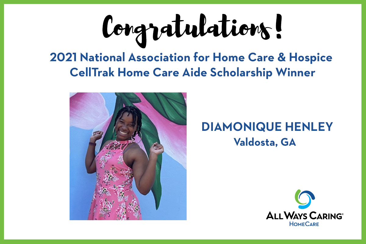 Home Care Aide Scholarship Winner