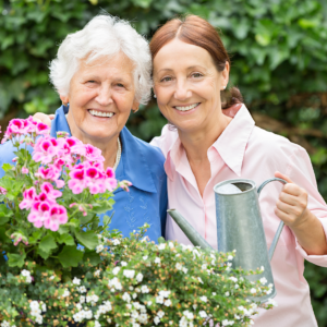 caregiver gardening